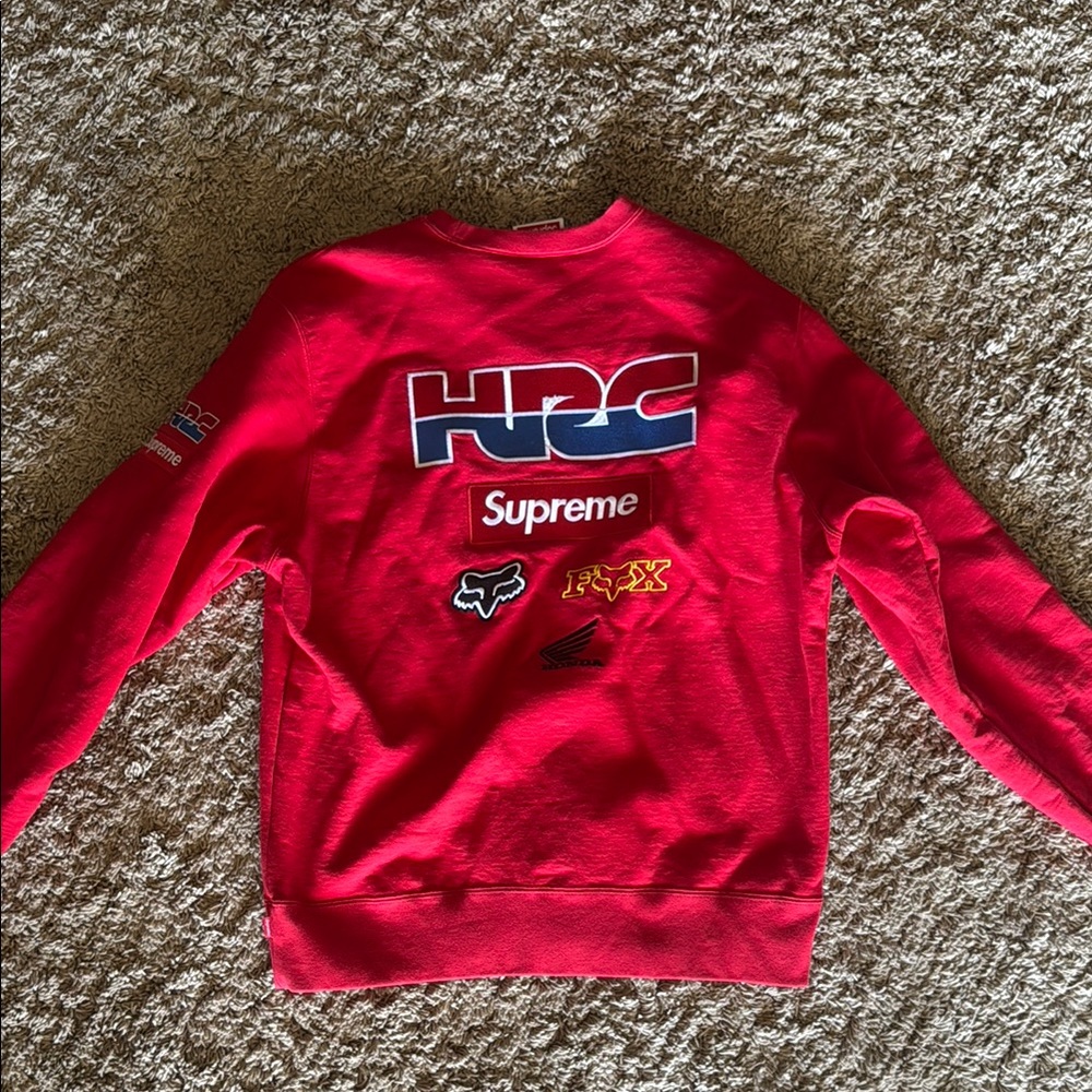 Supreme x Honda x Fox Racing Crewneck